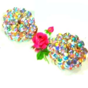 ❇️Vintage Kirks Folly Aurora Borealis Earrings❇️